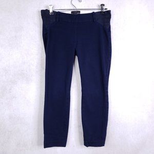 J. Crew Sz 2P Petite Maternity Minnie Ankle Mid Rise Stretch Jeans, Dark Blue